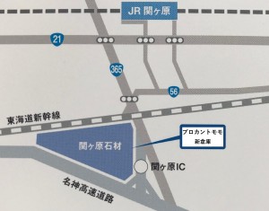 関ケ原石材地図